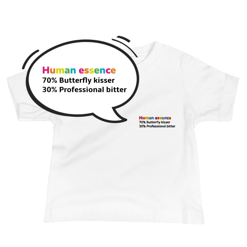 Little Human Tee - Butterfly kisser